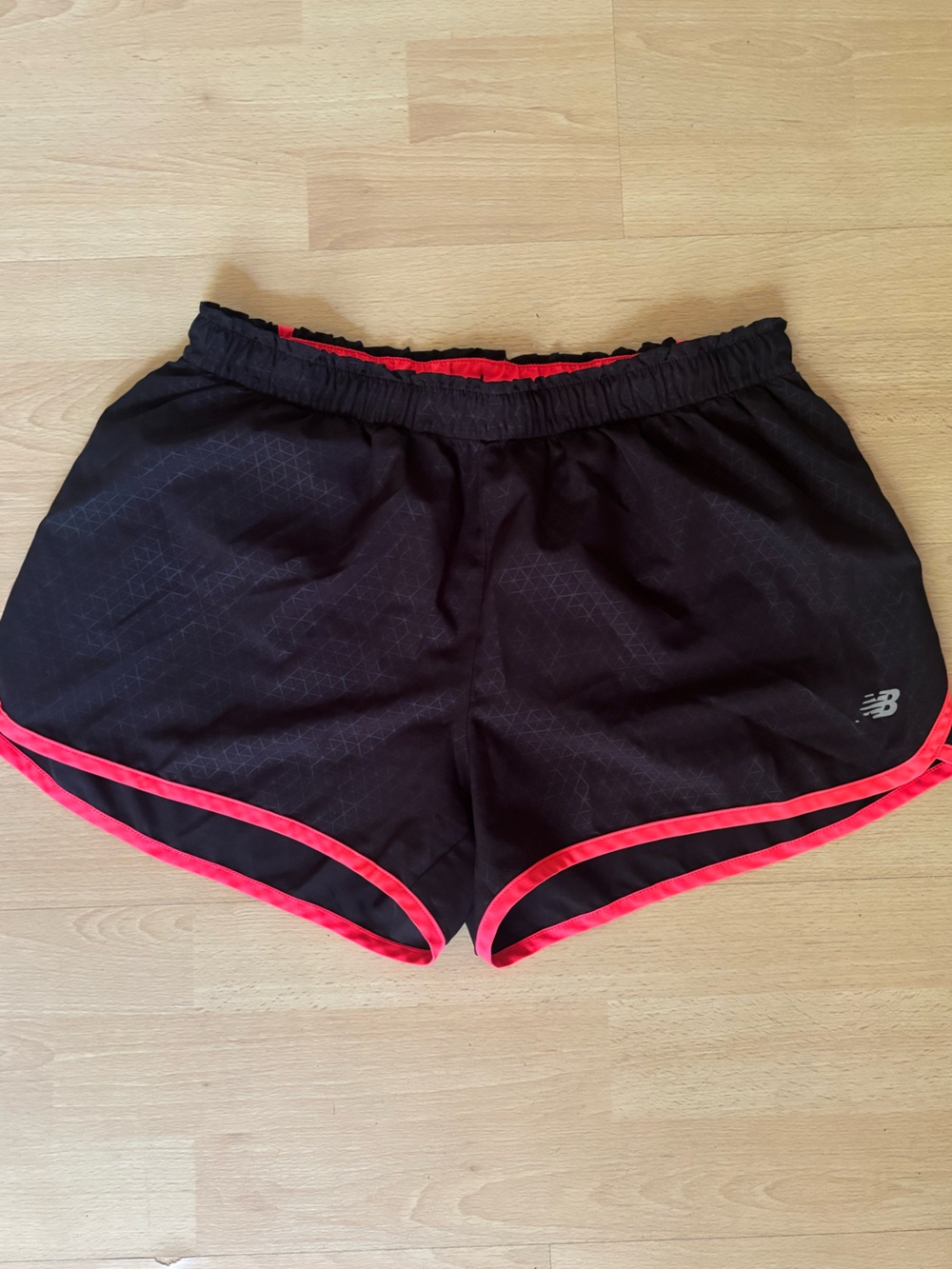 New Balance Women’s Black Athletic Shorts with Pink Trim